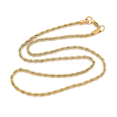 304 Stainless Steel Rope Chain Necklaces LS-NJEW-F226-03G-05-1