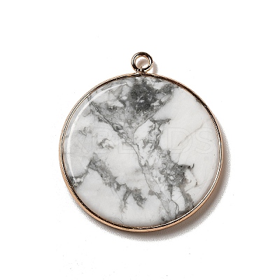 Natural Howlite Pendants G-A213-01G-05-1