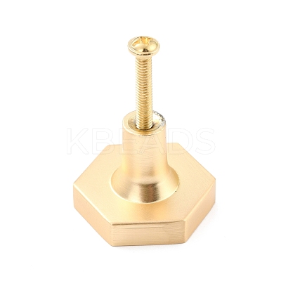 Hexagon with Marble Pattern Brass Box Handles & Knobs DIY-P054-C09-1