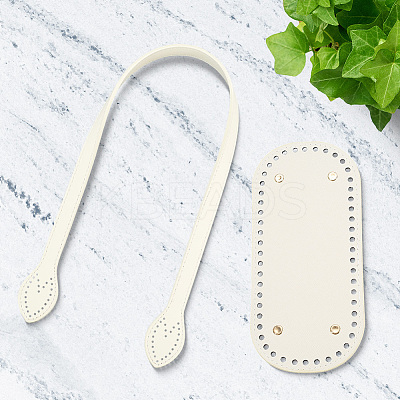 2Pcs Imitation Leather Bag Handles DIY-BBC0002-79B-1