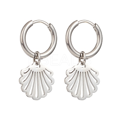 Non-Tarnish 304 Stainless Steel Dangle Hoop Earrings for Women EJEW-JE05037-1