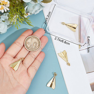 6Pcs Rack Plating Brass Pendants KK-BBC0012-57-1