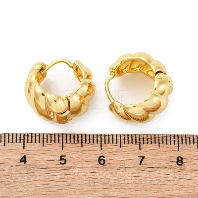 Rack Plating Brass Croissant Hoop Earrings for Women LS-EJEW-G342-09G-1