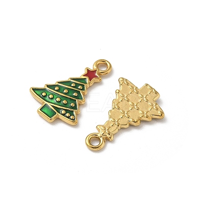 304 Stainless Steel Enamel Pendants STAS-L300-012G-36-1
