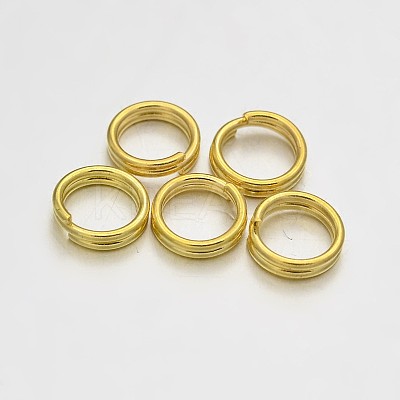 Brass Split Rings KK-E647-10G-6mm-1