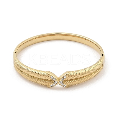 Ion Plating(IP) 304 Stainless Steel Bangles for Women BJEW-G693-06G-1