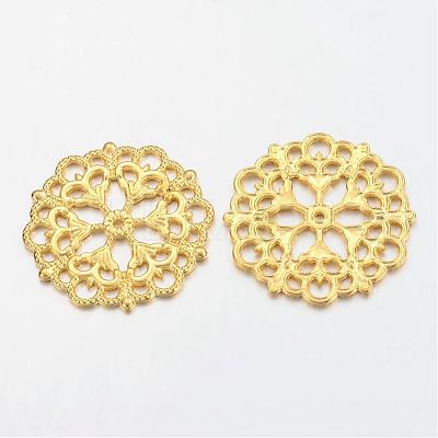Tibetan Style Filigree Joiners Links TIBE-A11623-G-FF-1