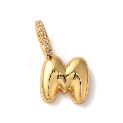 Brass Micro Pave Cubic Zirconia Pendants KK-K345-13M-G-1