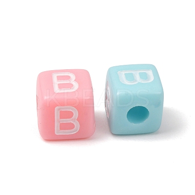 Opaque Acrylic European Beads AC-CBA7A73-01B-1