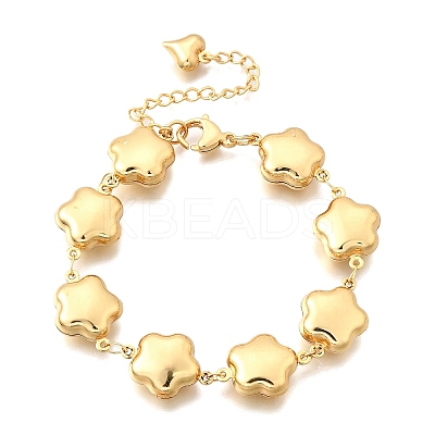 304 Stainless Steel Link Bracelets for Women BJEW-P354-02A-G-1