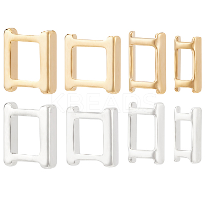 56Pcs 8 Styles Eco-Friendly Brass Watch Band Clasps KK-BC0009-75-1