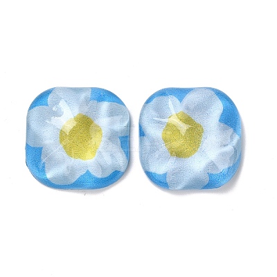Oil Painting Style Resin Cabochons LS-CRES-P019-01A-1