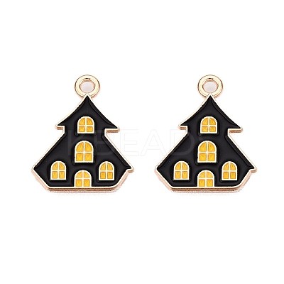 Halloween Theme Alloy Enamel Pendants ENAM-T020-07M-1