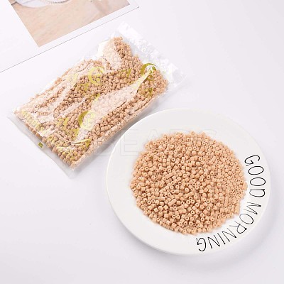 Opaque Colours Glass Round Bugle Beads SEED-S045-001A-A02-1