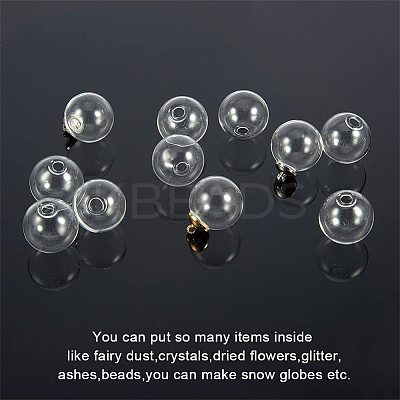 Round Handmade Blown Glass Globe Ball Bottles BLOW-PH0001-08-1