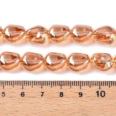 Electroplate Glass Beads Strands EGLA-T021-08E-1