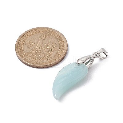 Natural Mixed Stone Pendants PALLOY-JF02350-1
