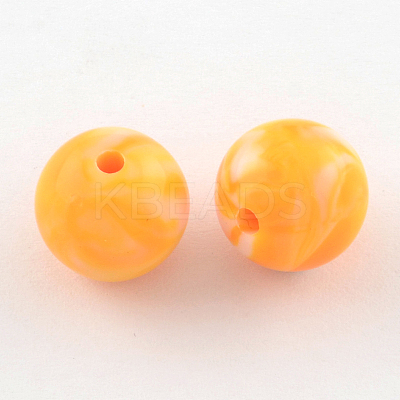 Opaque Acrylic Beads SACR-R853-8mm-M-1