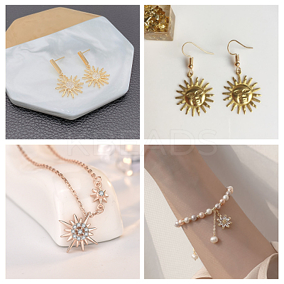 16Pcs 2 Colors Brass Pendants KK-CA0001-56-1