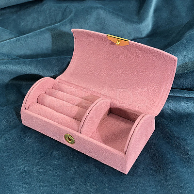 Arched Velvet Jewelry Set Storage Boxes LS-CON-R031-01B-1