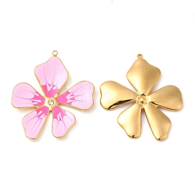 304 Stainless Steel Enamel Pendants X-STAS-K256-15G-04-1
