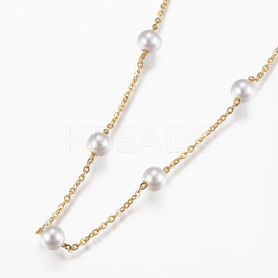 304 Stainless Steel Pendant Necklaces NJEW-G305-02G-1