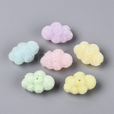 Opaque Acrylic Beads OACR-Q201-01B-M-1