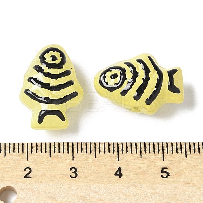 Baking Paint Glass Enamel Beads BLOW-D300-04F-1