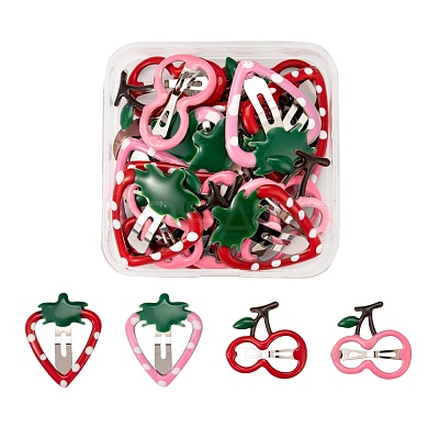 24Pcs 4 Style Iron Snap Hair Clips PHAR-LS0001-02-1
