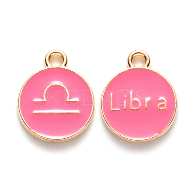 Alloy Enamel Pendants ENAM-S124-01A-03K-1