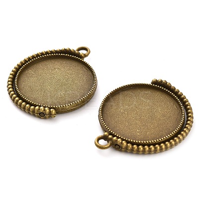 Zinc Alloy Pendant Cabochon Settings FIND-NH0001-13B-AB-1