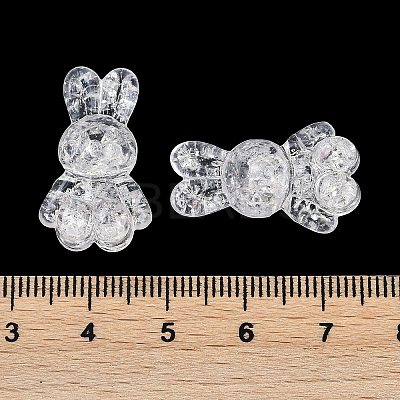 Transparent Crackle Acrylic Beads TACR-U008-02B-1