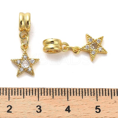 Rack Plating Brass Micro Pave Cubic Zirconia Charms KK-S398-05B-1