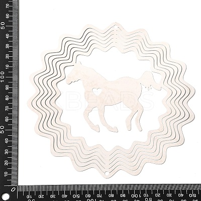201 Stainless Steel 3D Rotating Hanging Wind Spinner STAS-C166-01E-P-1