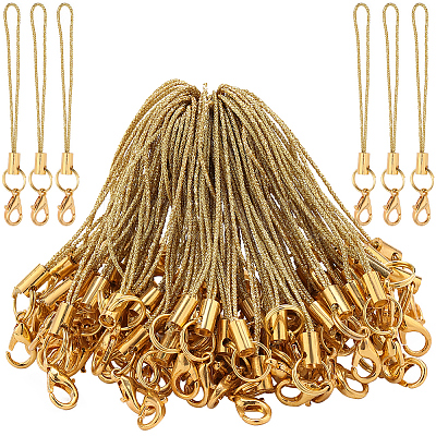 Polyester Cord Mobile Straps FIND-WH0050-40B-1