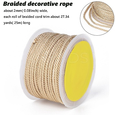 Polyester Milan Cord for DIY Jewelry Craft Making OCOR-F011-D16-1