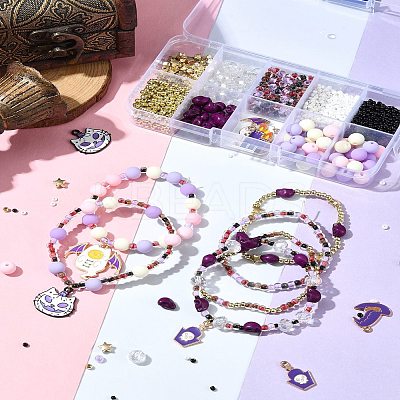 Halloween Theme DIY Bead Kits DIY-FS0006-96B-1
