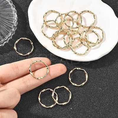 SHEGRACE Brass Linking Rings XGRQ58458-777G-1