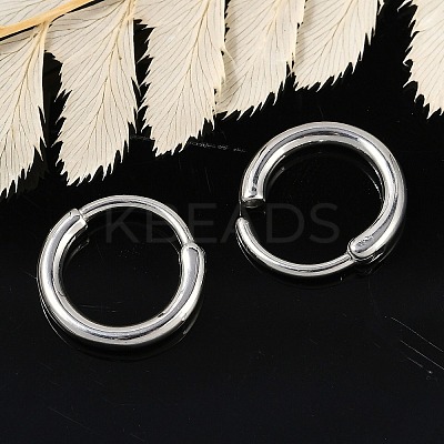 316 Surgical Stainless Steel Hoop Earrings EJEW-G416-42A-P-1
