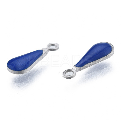 304 Stainless Steel Enamel Charms STAS-N092-178A-1