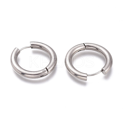 Tarnish Resistant 201 Stainless Steel Huggie Hoop Earrings EJEW-L256-05R-P-1