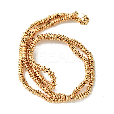 Electroplated Synthetic Non-Magnetic Hematite Beads Strands G-H020-J01-03-1