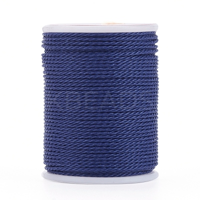 Round Waxed Polyester Cord X-YC-G006-01-1.0mm-21-1