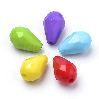 Opaque Acrylic Beads SACR-Q190-35-1