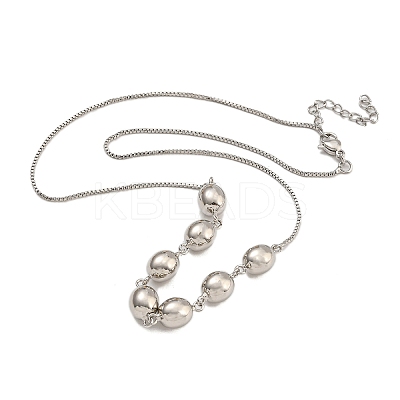 Rack Plating Brass Round Bib Necklaces for Women NJEW-C059-23P-1-1