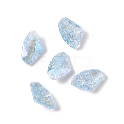 Crackle Moonlight Style K9 Glass Rhinestone Cabochons RGLA-J022-B-IO-1