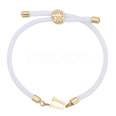 1pc Adjustable Nylon Cord Slider Bracelets for Women BJEW-LP0001-33U-G-1
