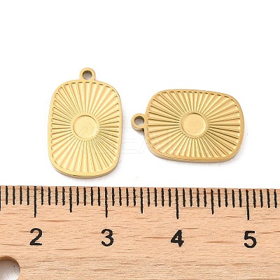 Ion Plating(IP) 316L Surgical Stainless Steel Pendant Cabochon Settings STAS-F302-05G-1
