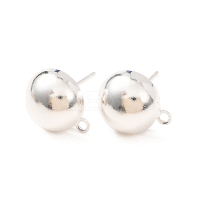 Brass Stud Earring Findings KK-G604-01S-05-1