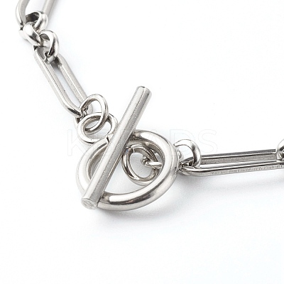 Tarnish Resistant 304 Stainless Steel Figaro Chain Necklace NJEW-JN03567-02-1
